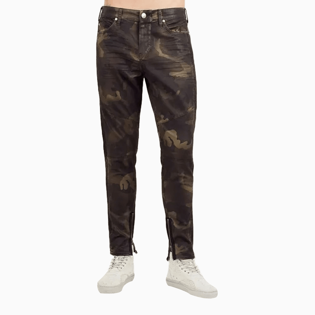 True Religion Men's Mid Rise Camouflage Print Denim Jean Pant