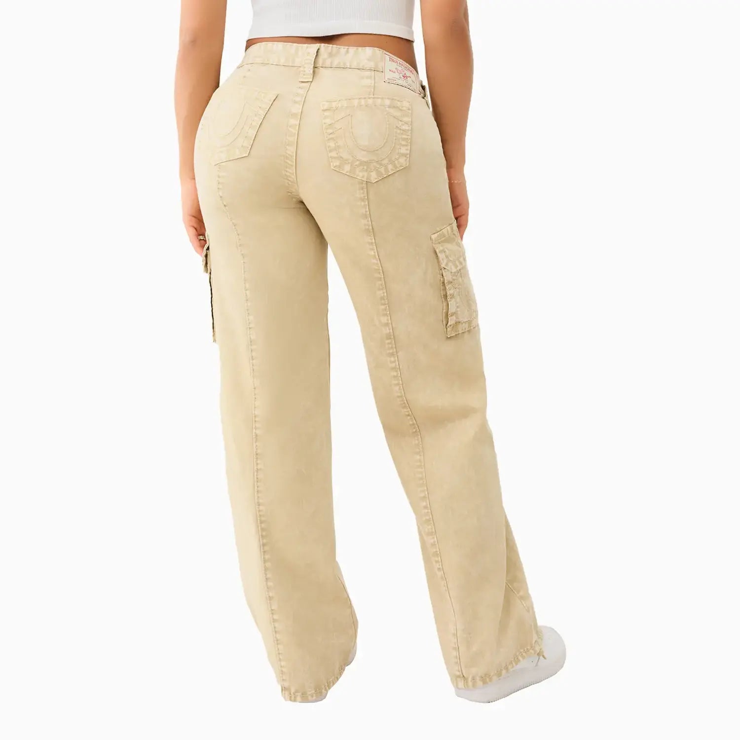 Women's Bobbi Low Rise Big T Relaxed Cargo Pant True Religion - Tops and Bottoms USA