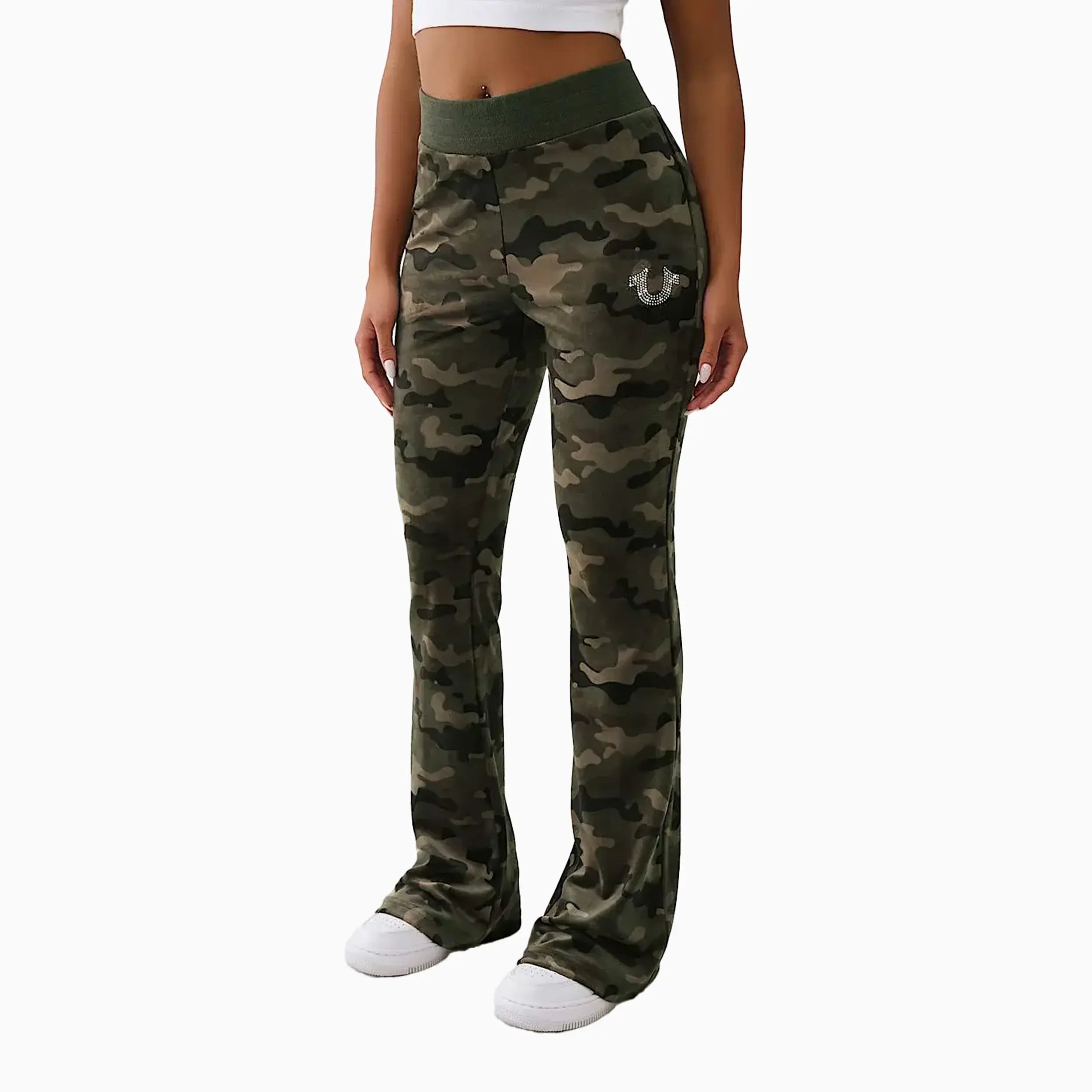 Women's Camo Velour Shrunken Outfit