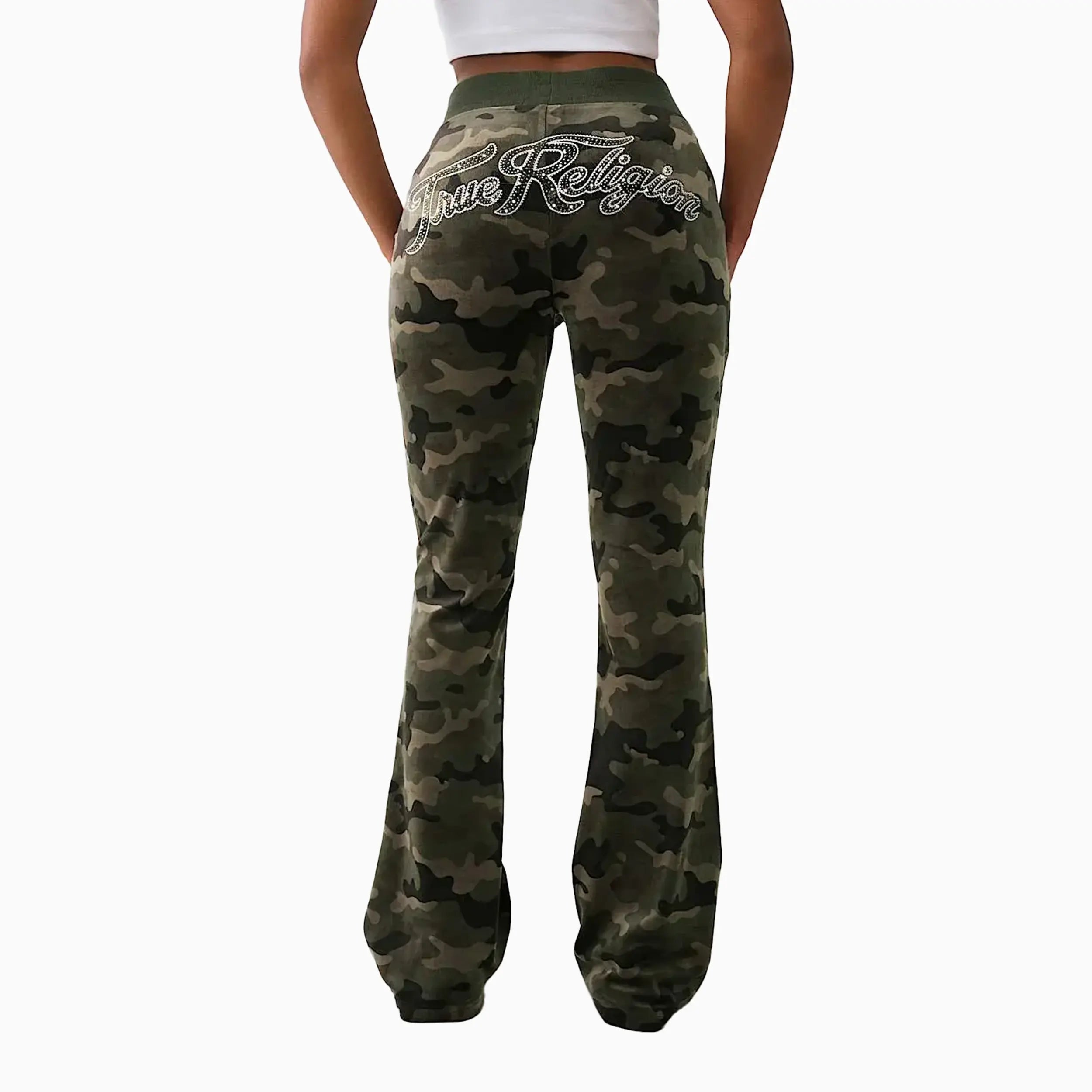 Women's Camo Velour Shrunken Outfit