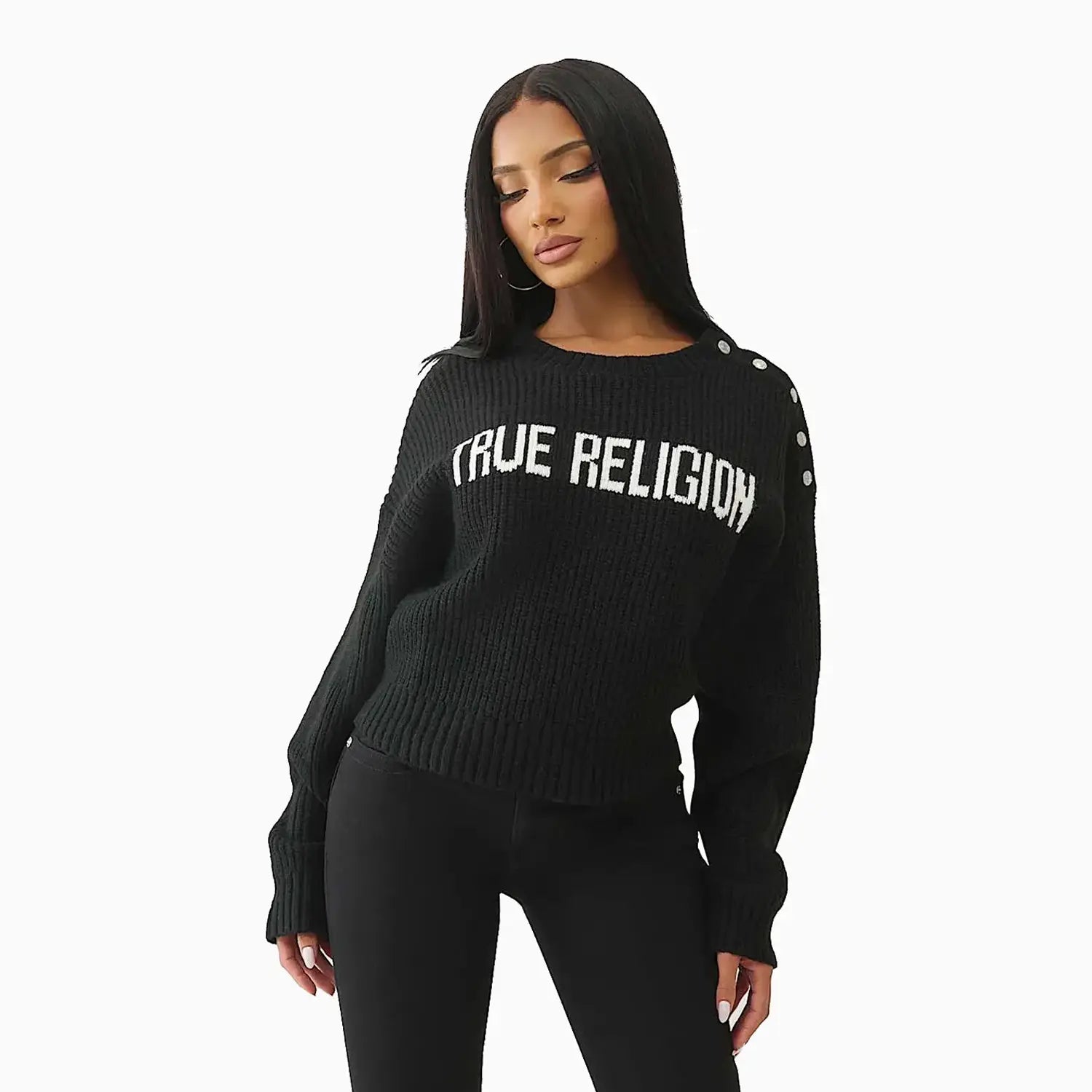 Women's Convertible Cold Shoulder Sweater