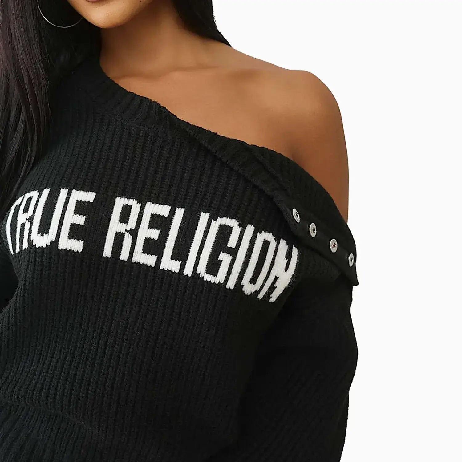 Women's Convertible Cold Shoulder Sweater