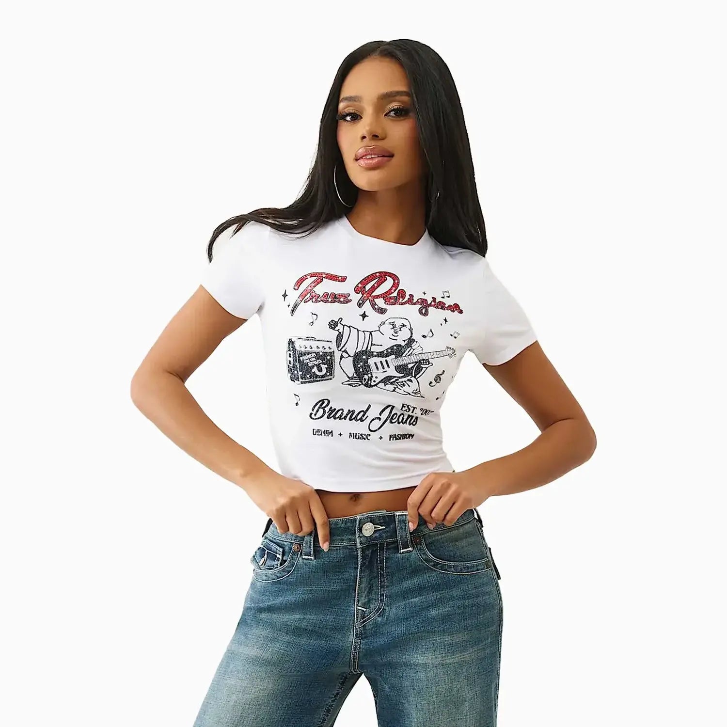 Women's Crystal Buddha Baby T-Shirt