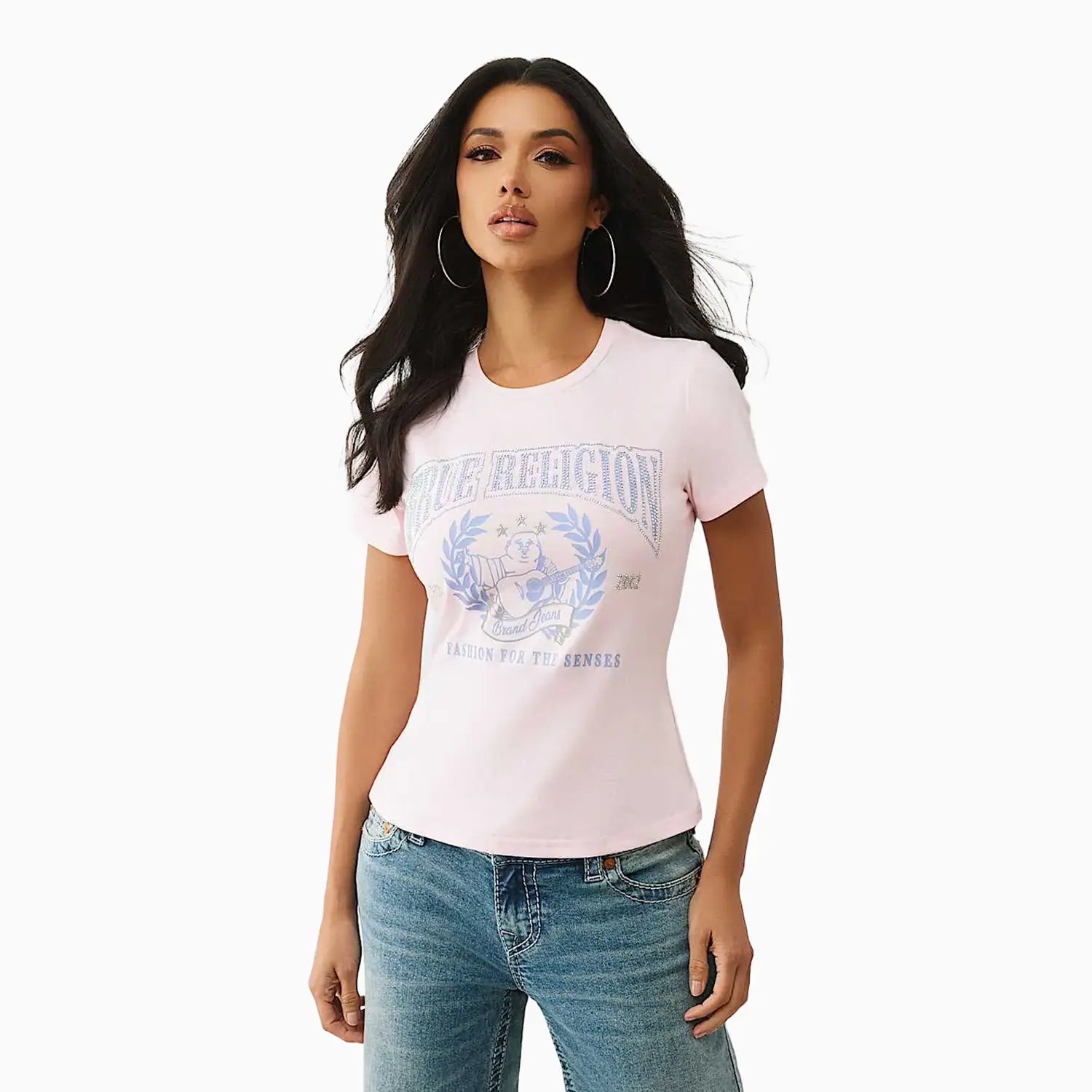 Women's Crystal Buddha Crest T-Shirt