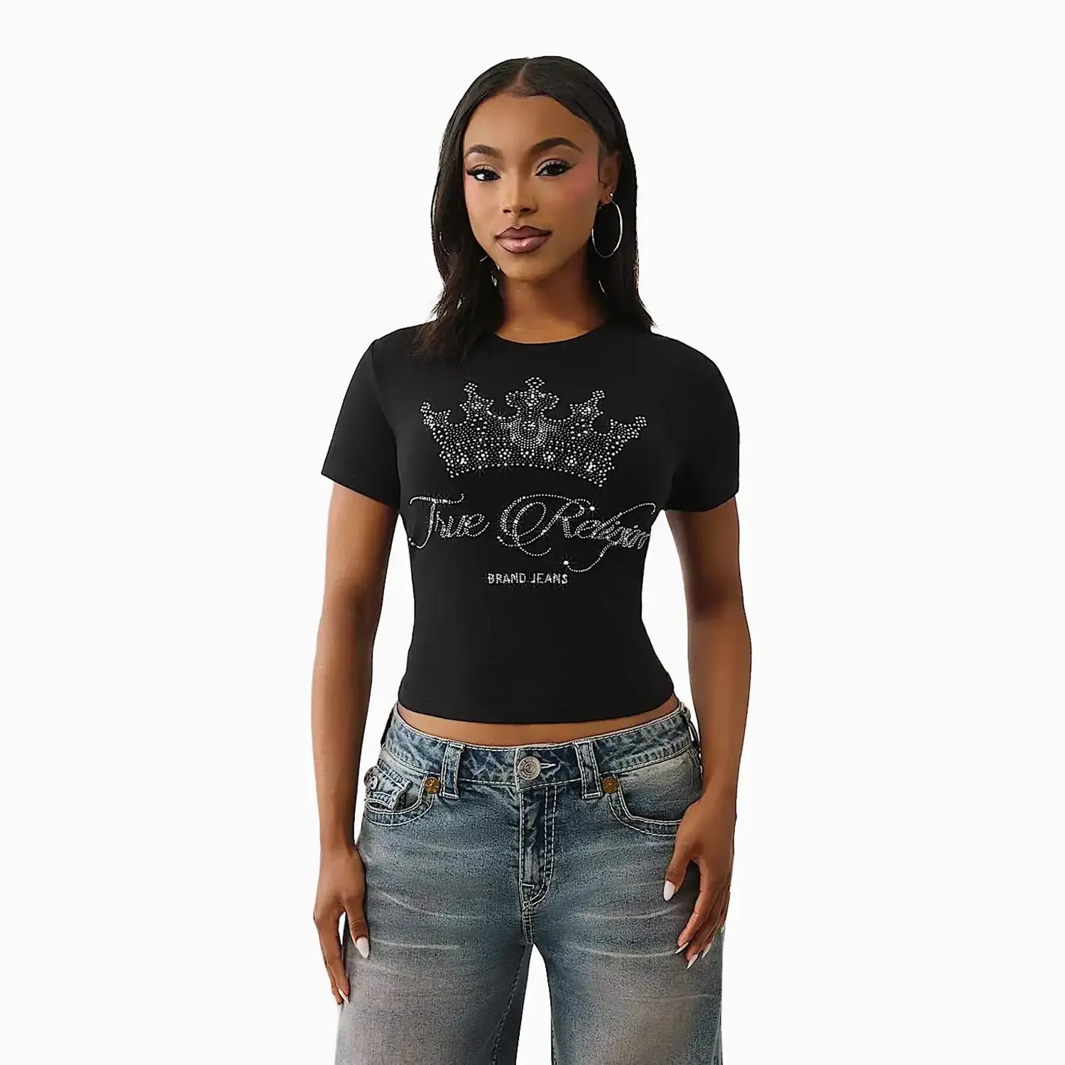 Women's Crystal Crown Logo Baby T-Shirt