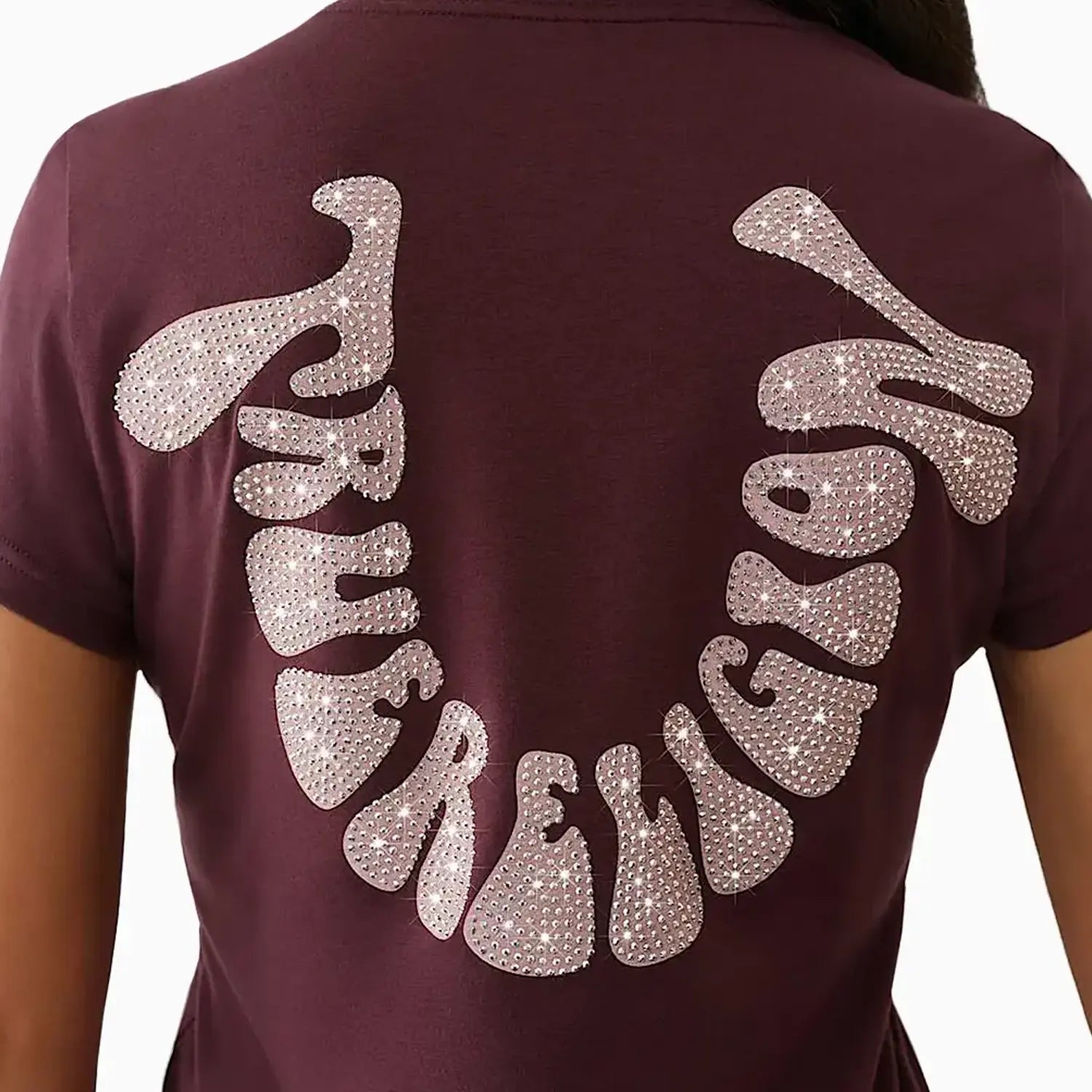 Women's Crystal Horseshoe T-Shirt True Religion - Tops and Bottoms USA