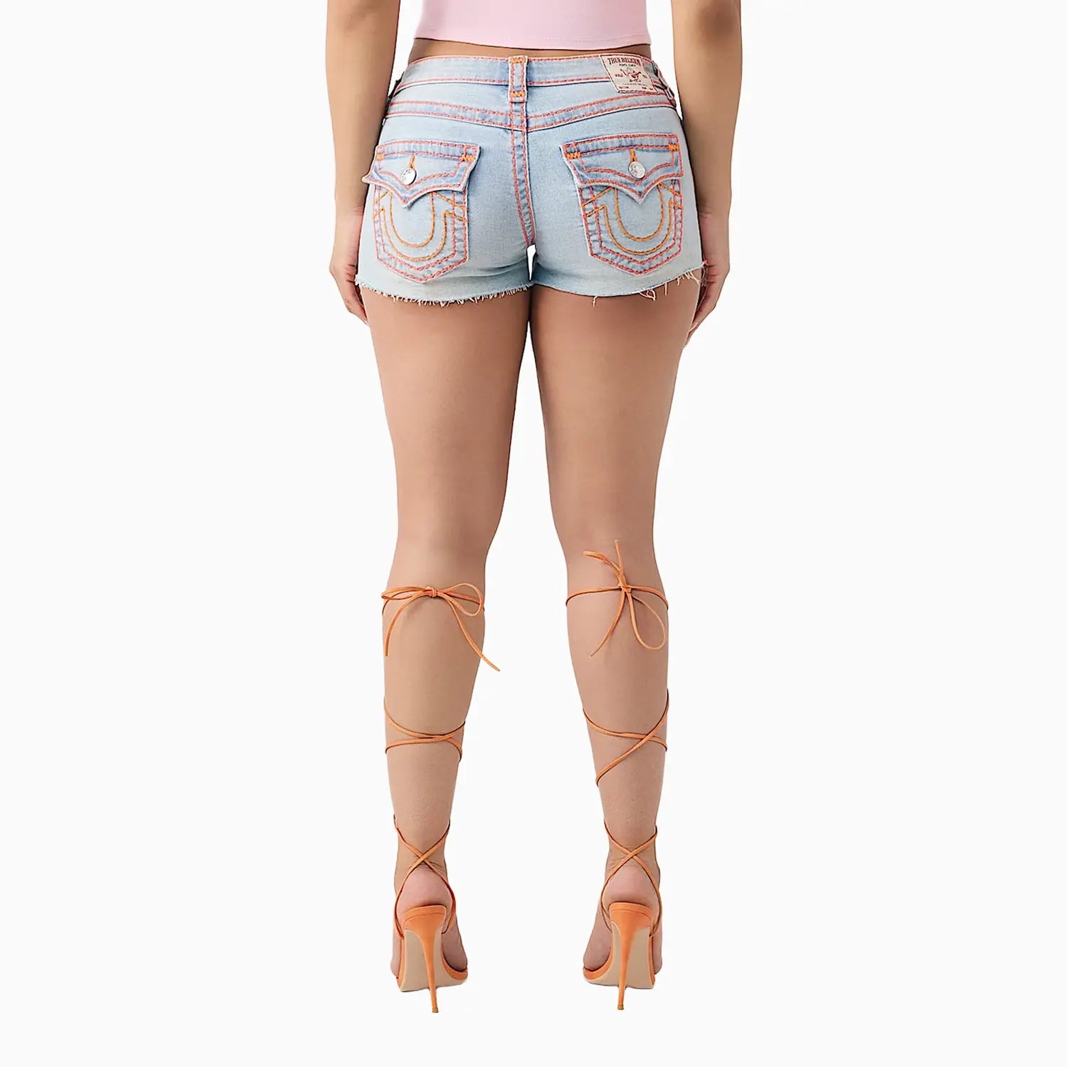 True Religion Women's Joey Lr Cut Off Sup T Flap Shorts