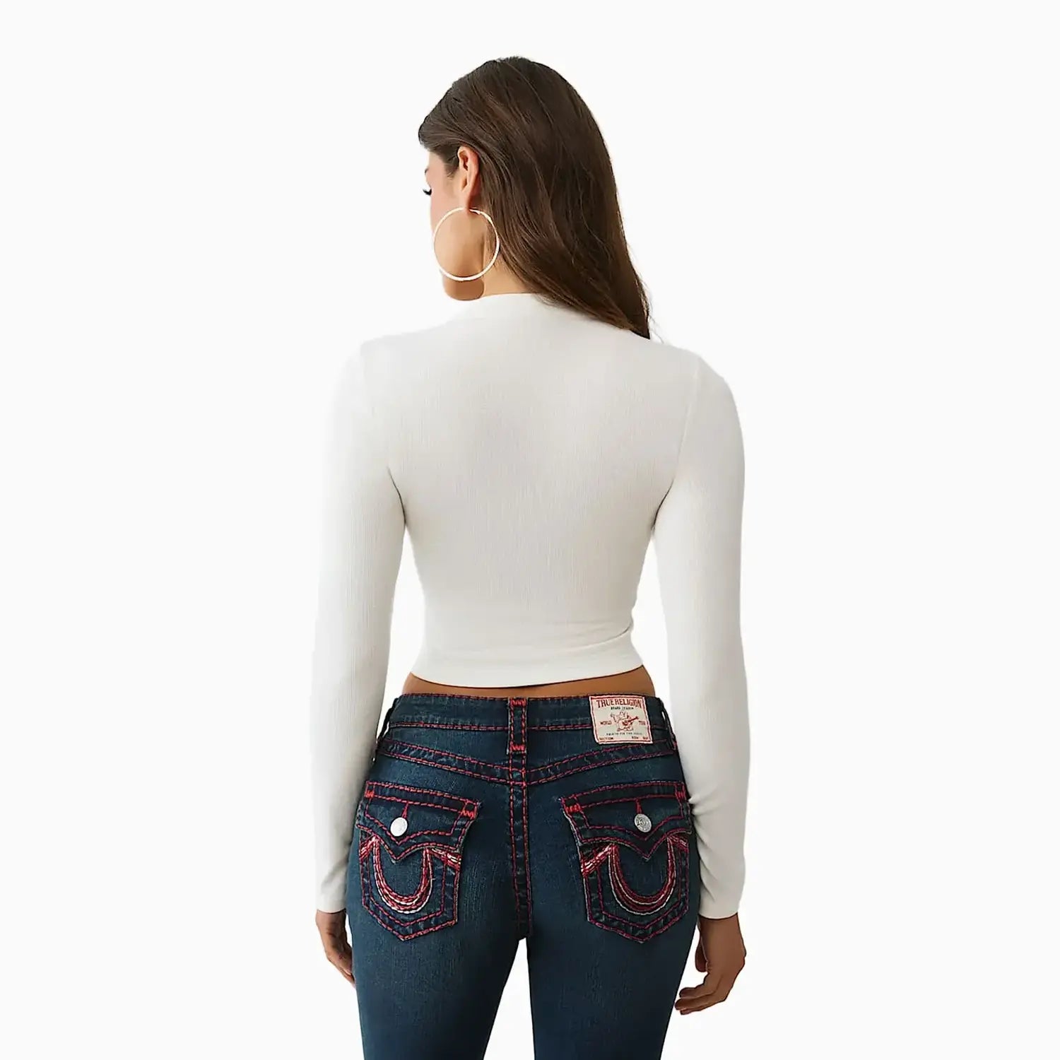 Women's Printed Buddha Long Sleeve Baby T-Shirt