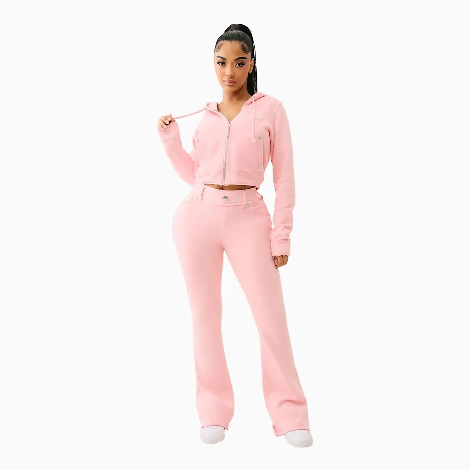 Women's Raw Edge Big T Shrunken Outfit