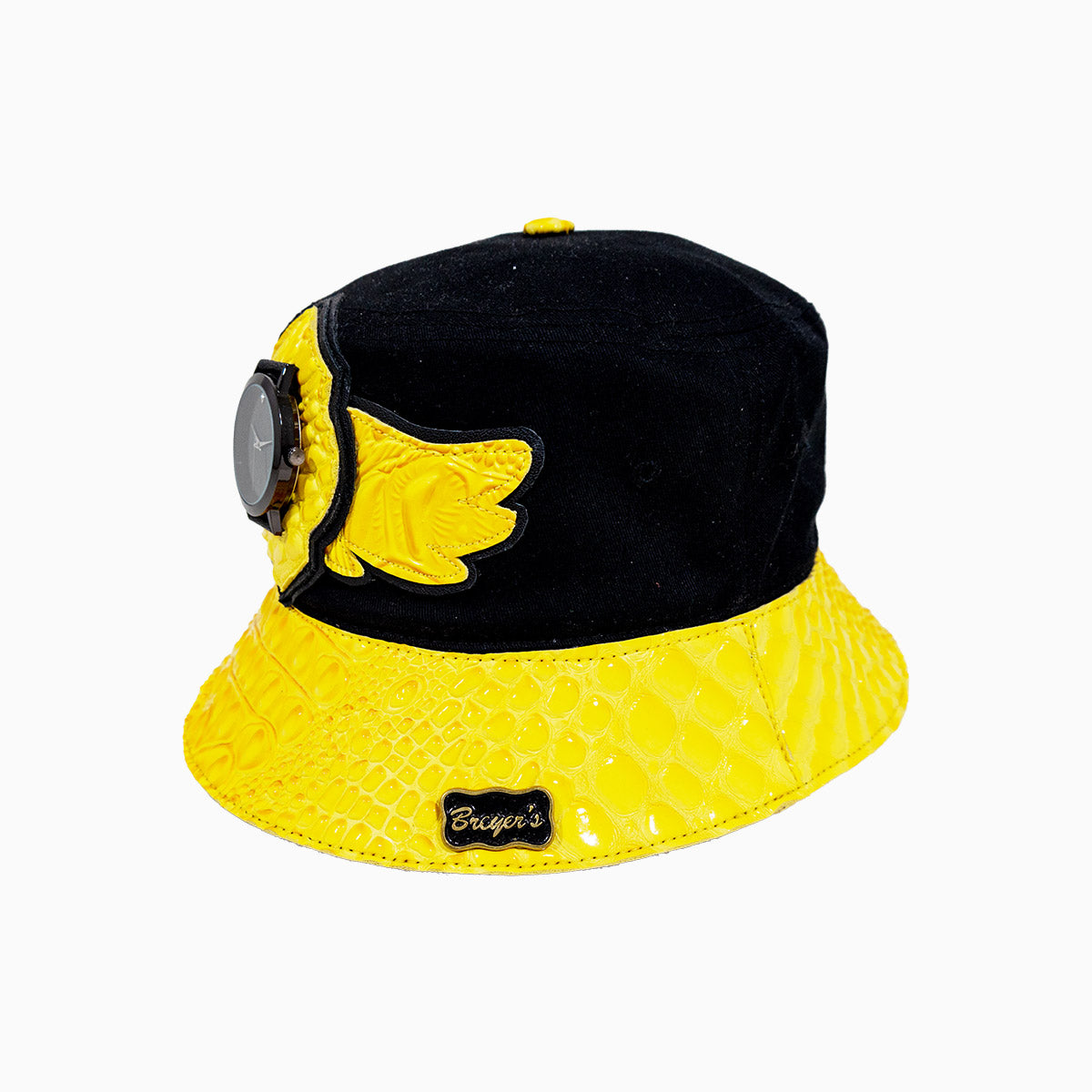 breyers-buck-50-wool-bucket-hat-with-leather-visor-breyers-bwh-black-yellow