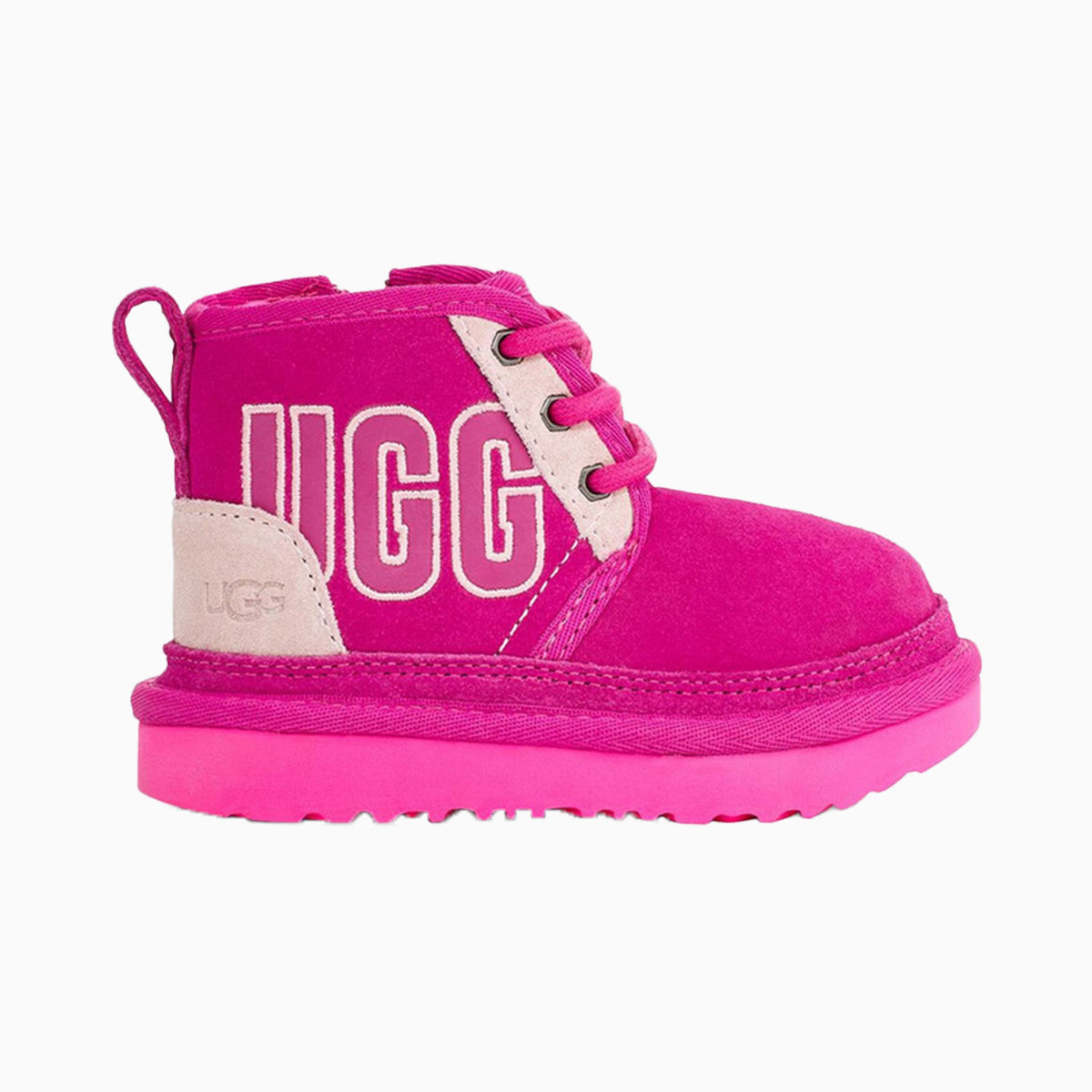 NWT size 12. with 3D UGG logo. UGG Youth Girls Size 6 Chestnut Suede Classic Mini Embossed  main image 4