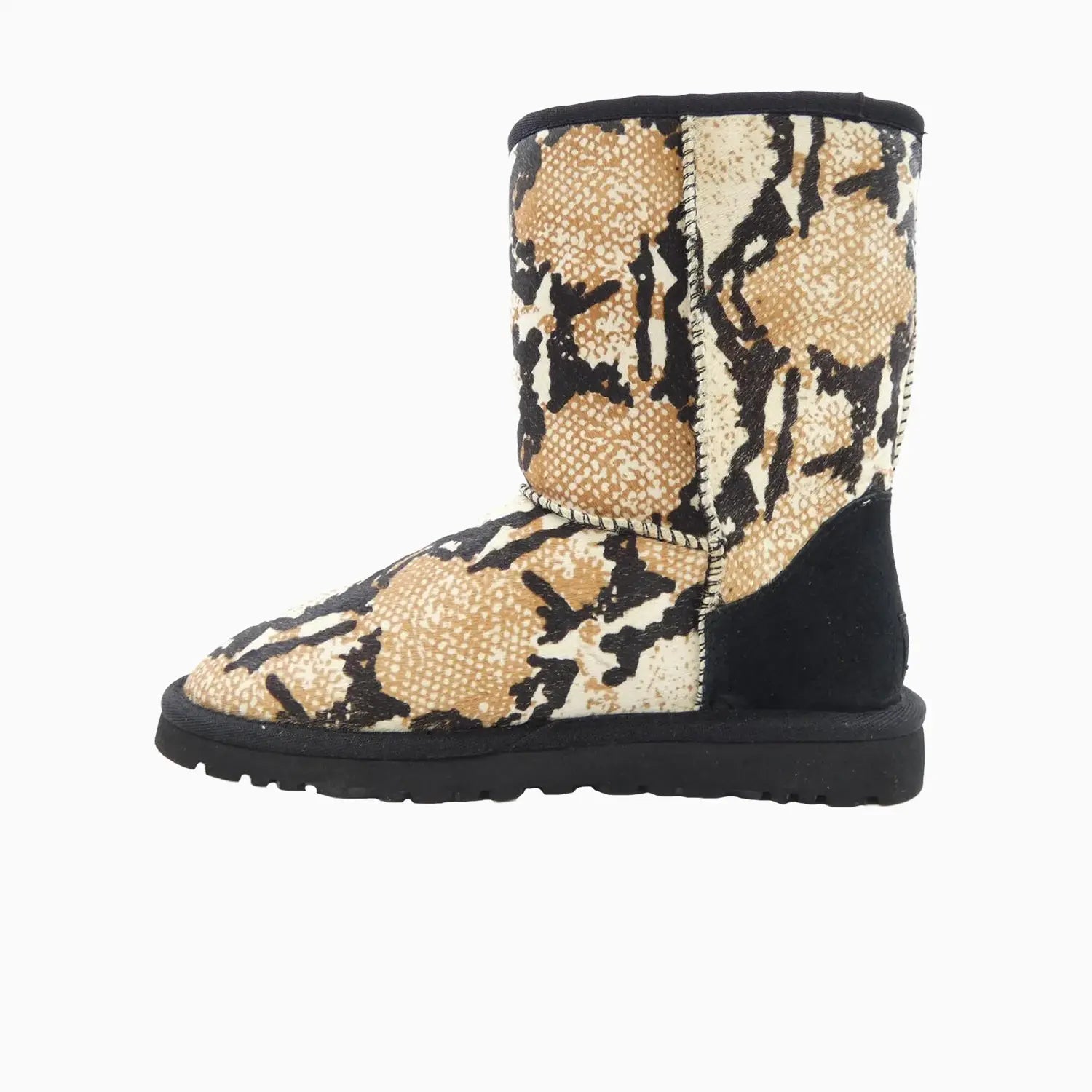 Women's Classic Short Reptile Calf Hair Boot