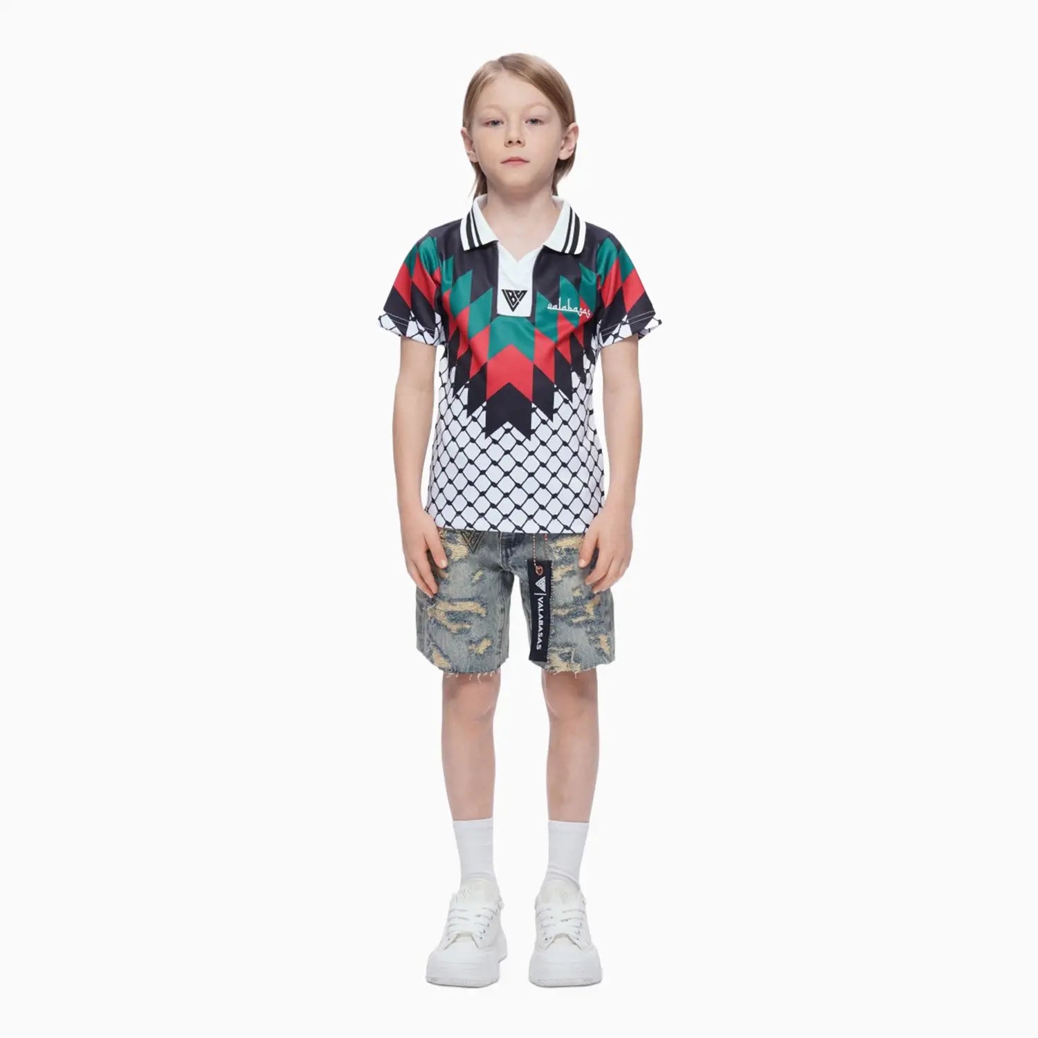 Kid's Incise Denim Shorts Valabasas - Tops and Bottoms USA