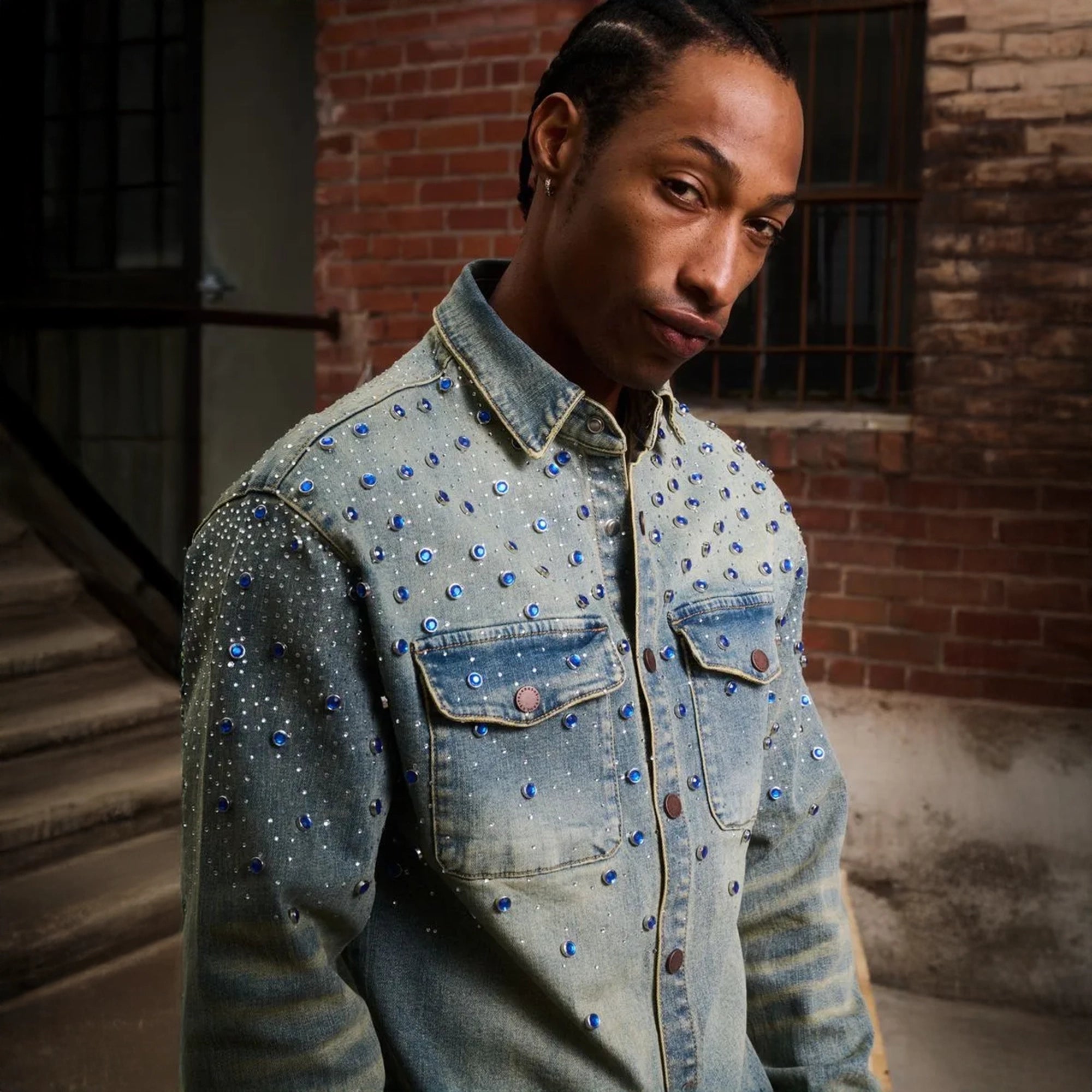 Men's Blitz Denim Jacekt Valabasas - Tops and Bottoms USA