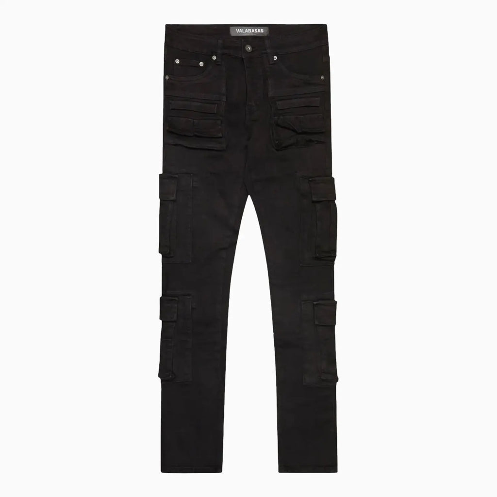 Valabasas Men's General Black Washed Skinny Pant