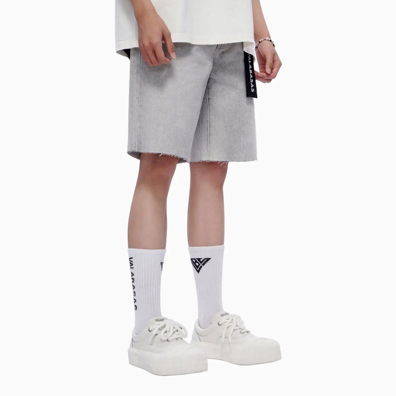 Men's Mr Shorts Snow Grey Valabasas - Tops and Bottoms USA
