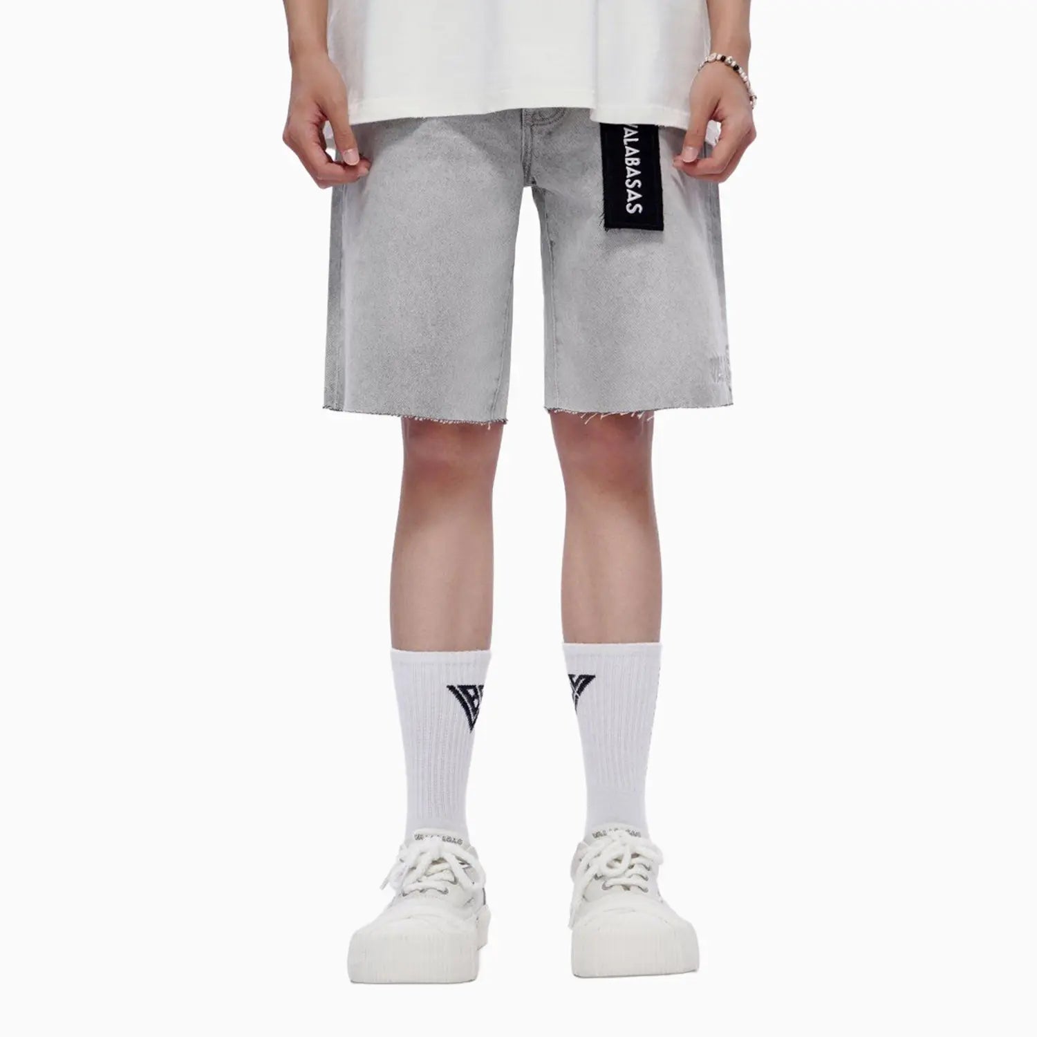 Men's Mr Shorts Snow Grey Valabasas - Tops and Bottoms USA