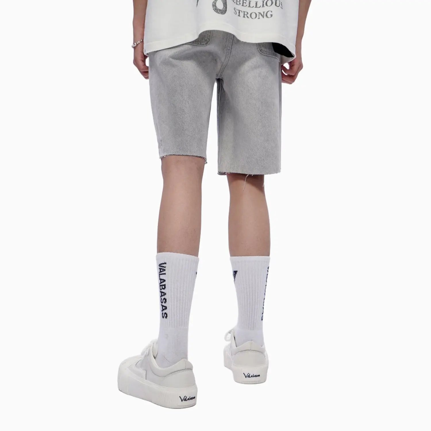 Men's Mr Shorts Snow Grey Valabasas - Tops and Bottoms USA