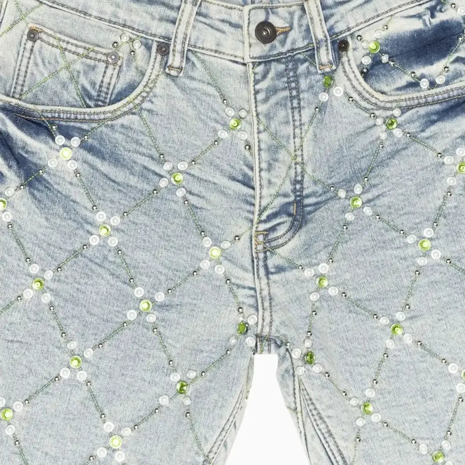 Men's Pop Stacked Denim Pant Valabasas - Tops and Bottoms USA