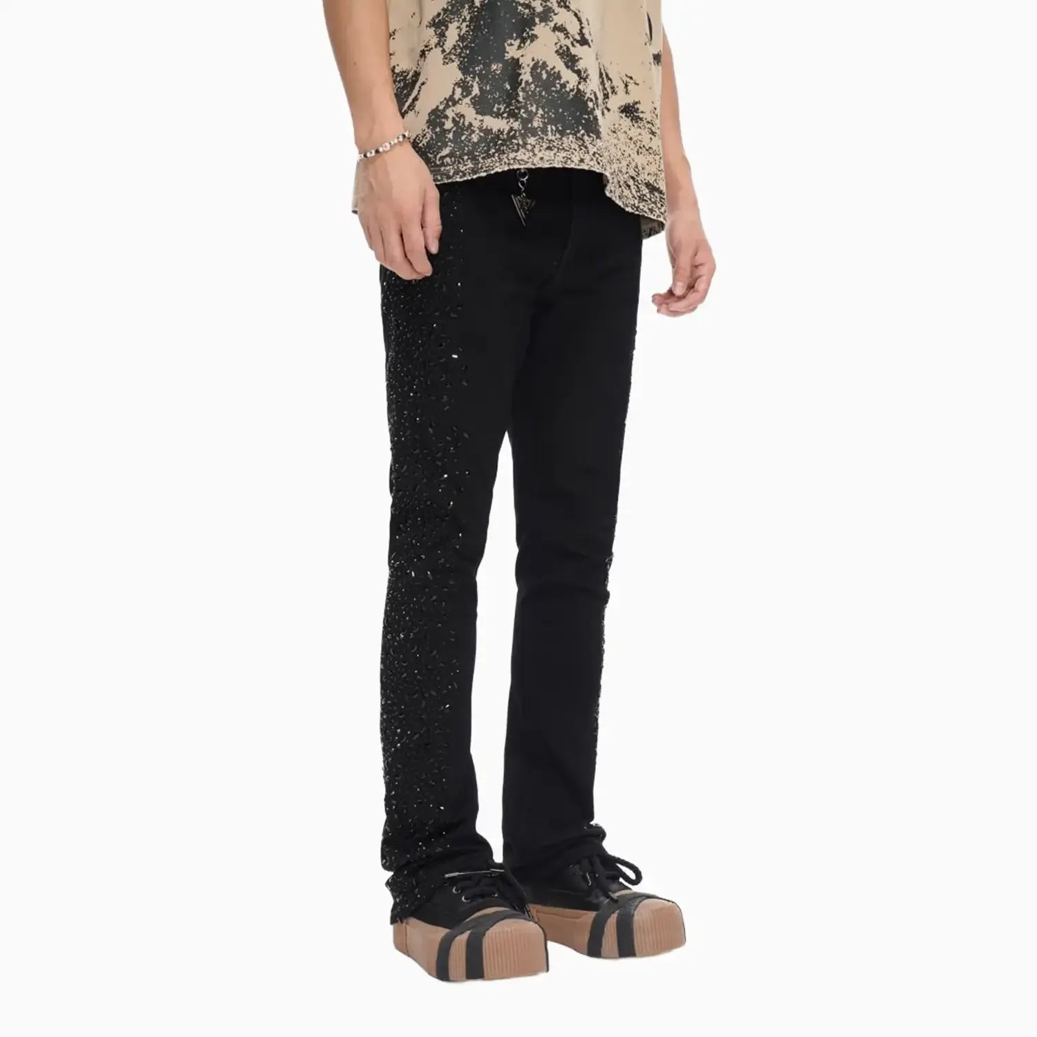 Men's Stock Jet Stacked Flare Denim Pant