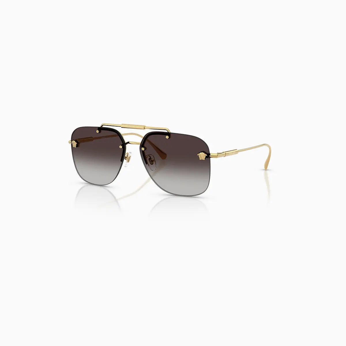 Versace Gold Grey Gradient Sunglasses Versace - Tops and Bottoms USA