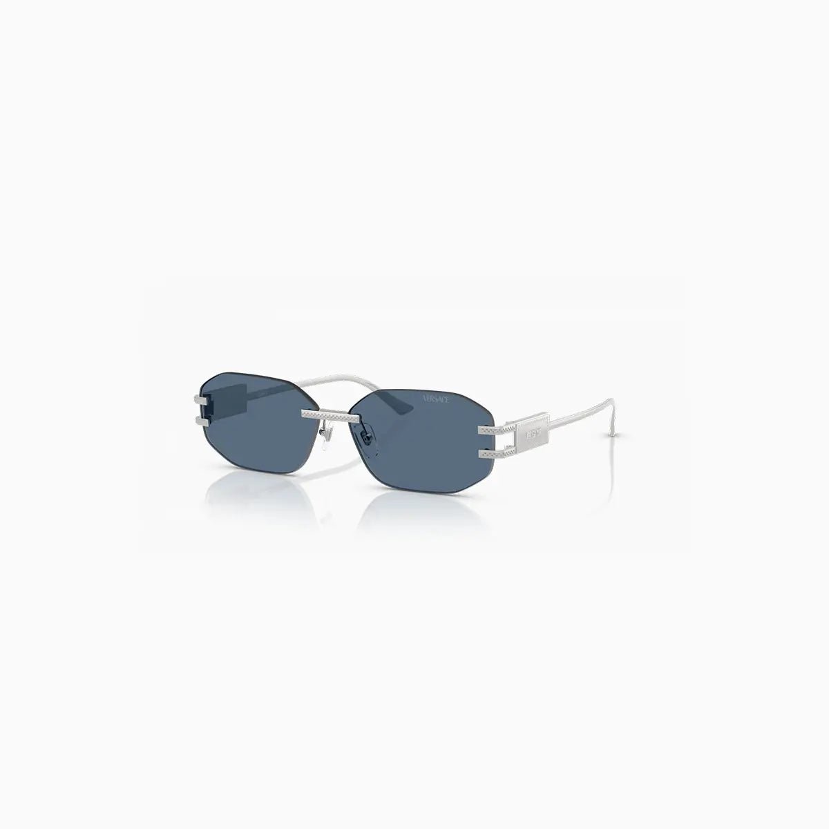 Men's Versace Blue Silver Sunglasses Versace - Tops and Bottoms USA