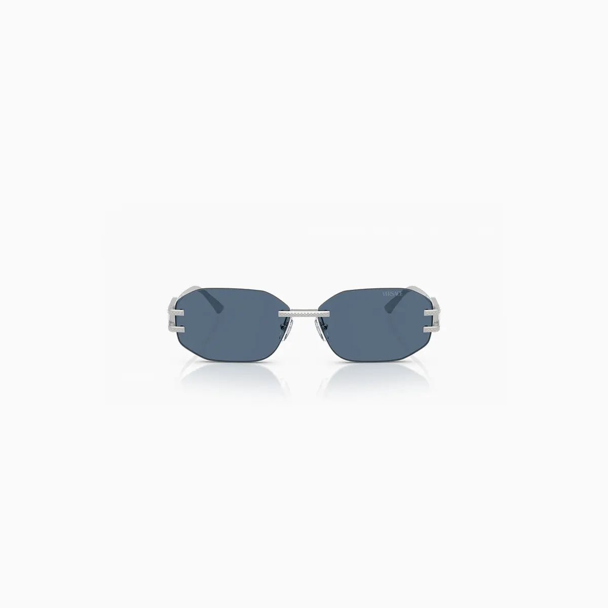 Men's Versace Blue Silver Sunglasses Versace - Tops and Bottoms USA