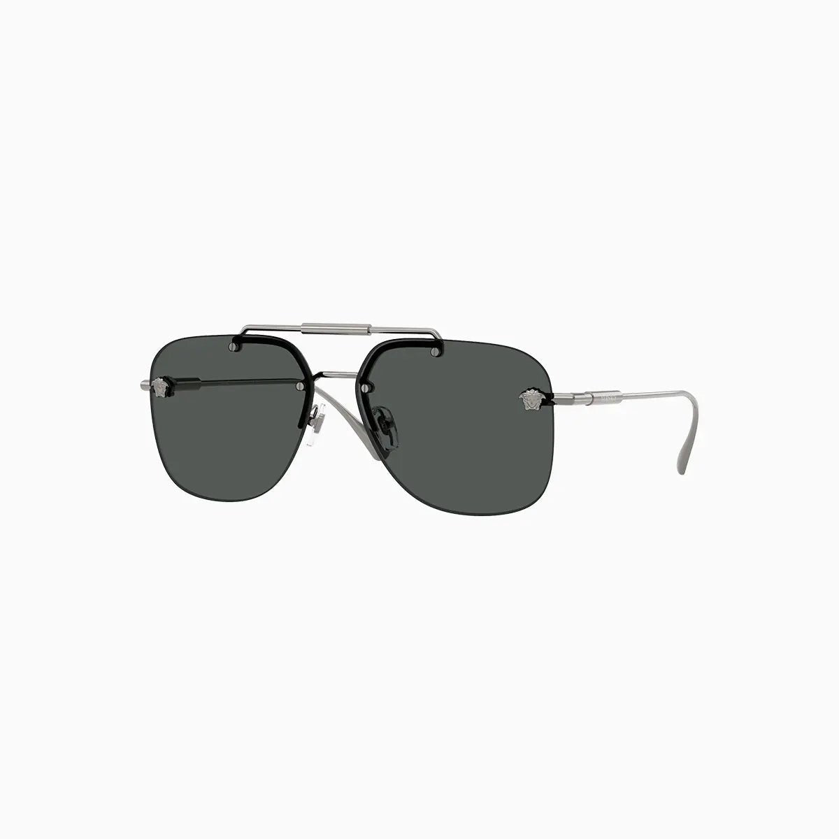 Women's Gunmetal Dark Grey Sunglasses Versace - Tops and Bottoms USA