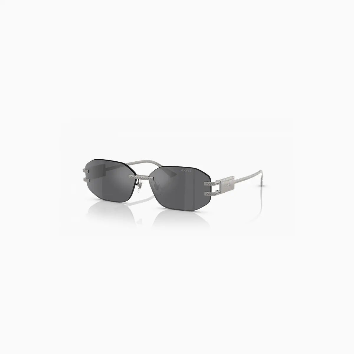 Women's Versace Grey Silver Sunglasses Versace - Tops and Bottoms USA