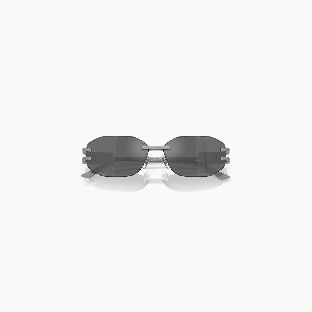 Women's Versace Grey Silver Sunglasses Versace - Tops and Bottoms USA