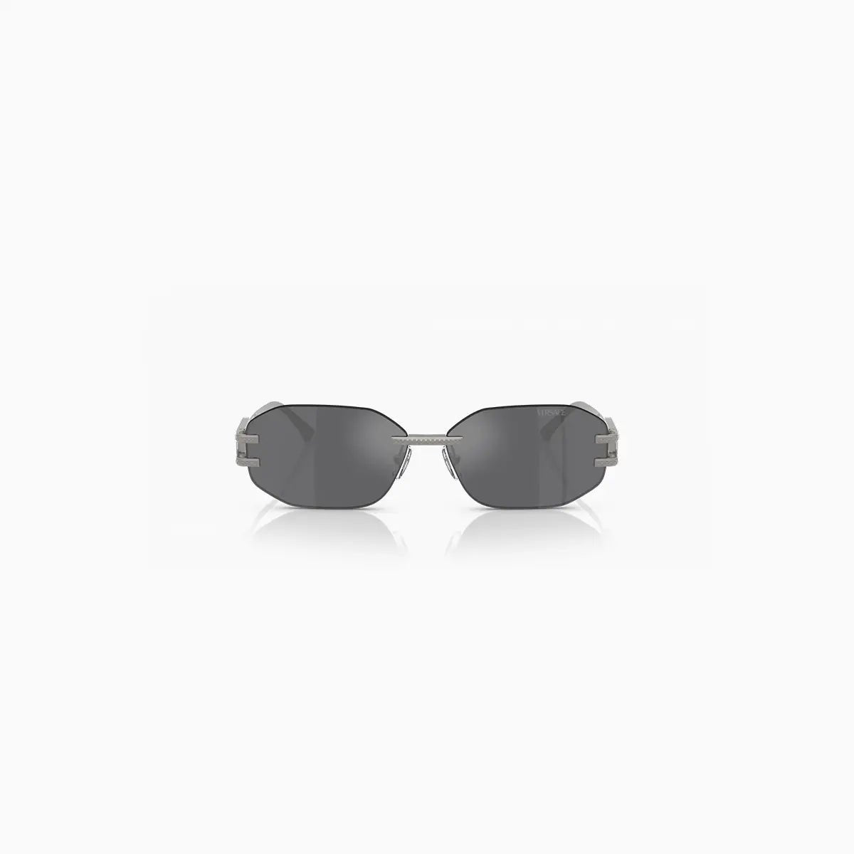 Women's Versace Grey Silver Sunglasses Versace - Tops and Bottoms USA