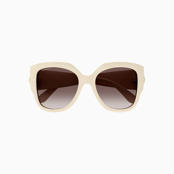 NEW GG1407S 004 GUCCI SQUARE IVORY BROWN WOMEN SUNGLASSES GUCCI Gucci GG1407S 004 - Sunglasses for Woman - LookerOnline main image 3