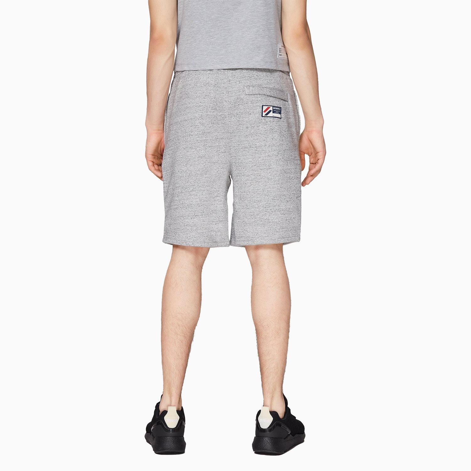 Superdry Us | Men's Sport Style Essential Short - Color: Grey Slub Grindle - Tops and Bottoms USA -