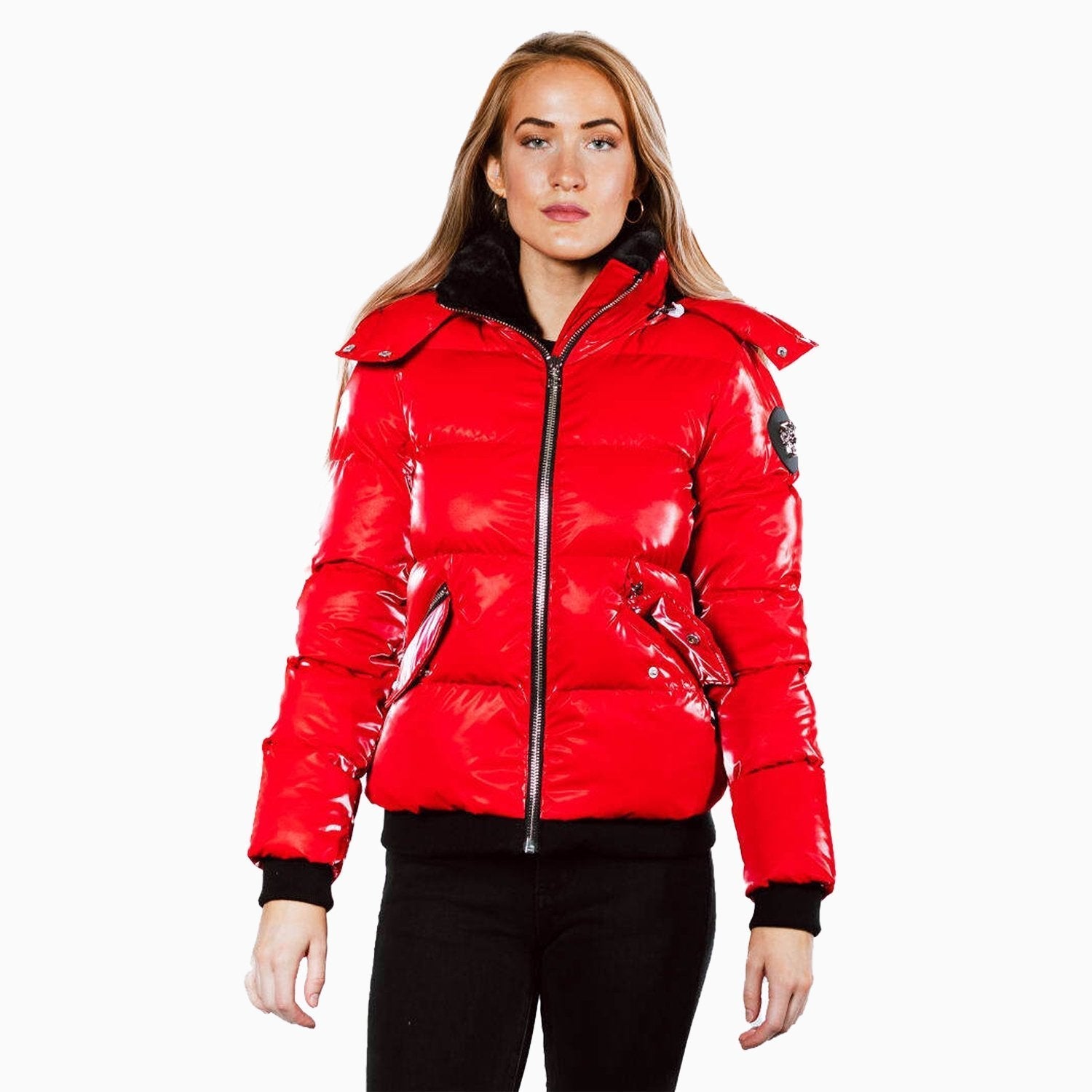 Woodpecker Women's Bumnester 3/4 Bomber Jacket - Color: Wet Red - Tops and Bottoms USA -