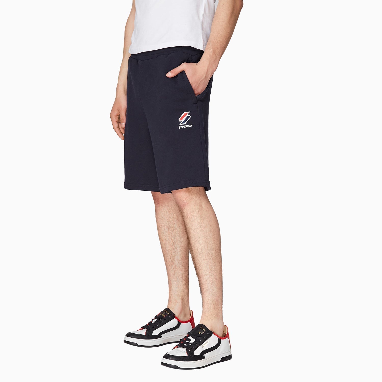 Superdry Us | Men's Sport Style Essential Short - Color: Deep Navy - Tops and Bottoms USA -