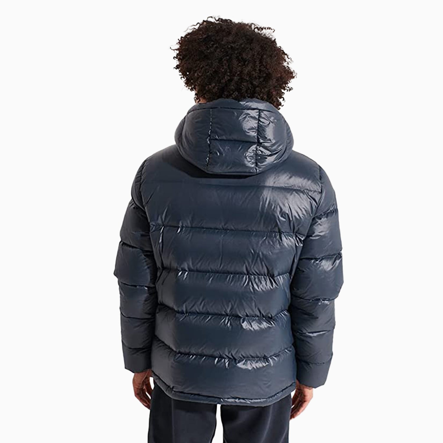 Superdry Men's Mountain Hooded Down Puffer Jacket - Color: Eclipse Navy, Black - Tops and Bottoms USA -