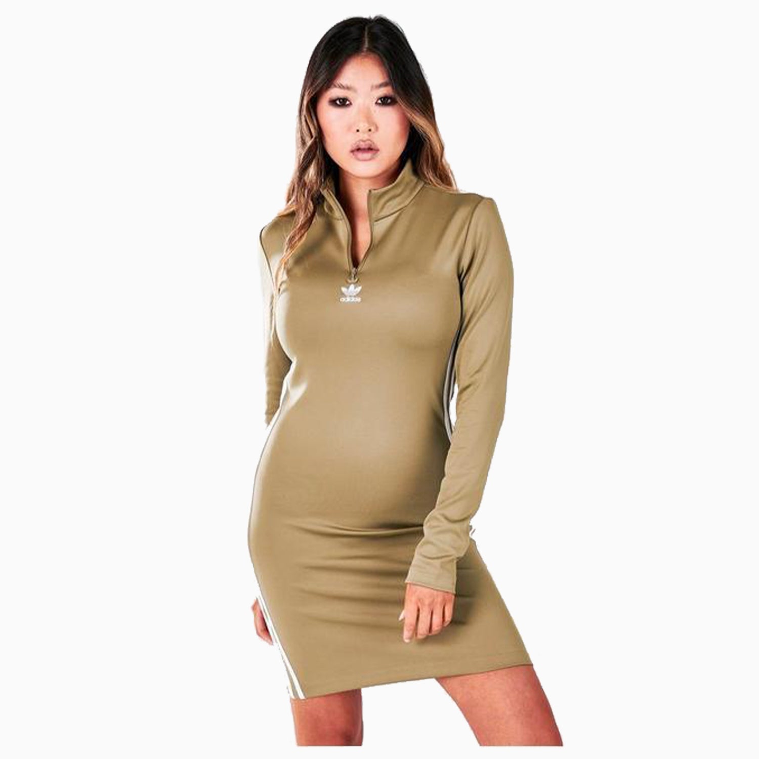 adidas Womens Adicolor Classics Long Sleeve Dress adidas Womens Adicolor Classics Long Sleeve Dress