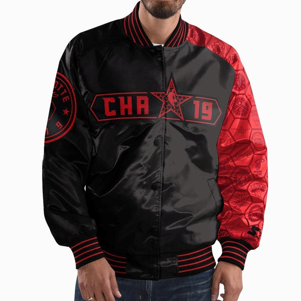 NBA ALLSTAR ジャケット Starter Men's NBA All Star Varsity Satin Jacket