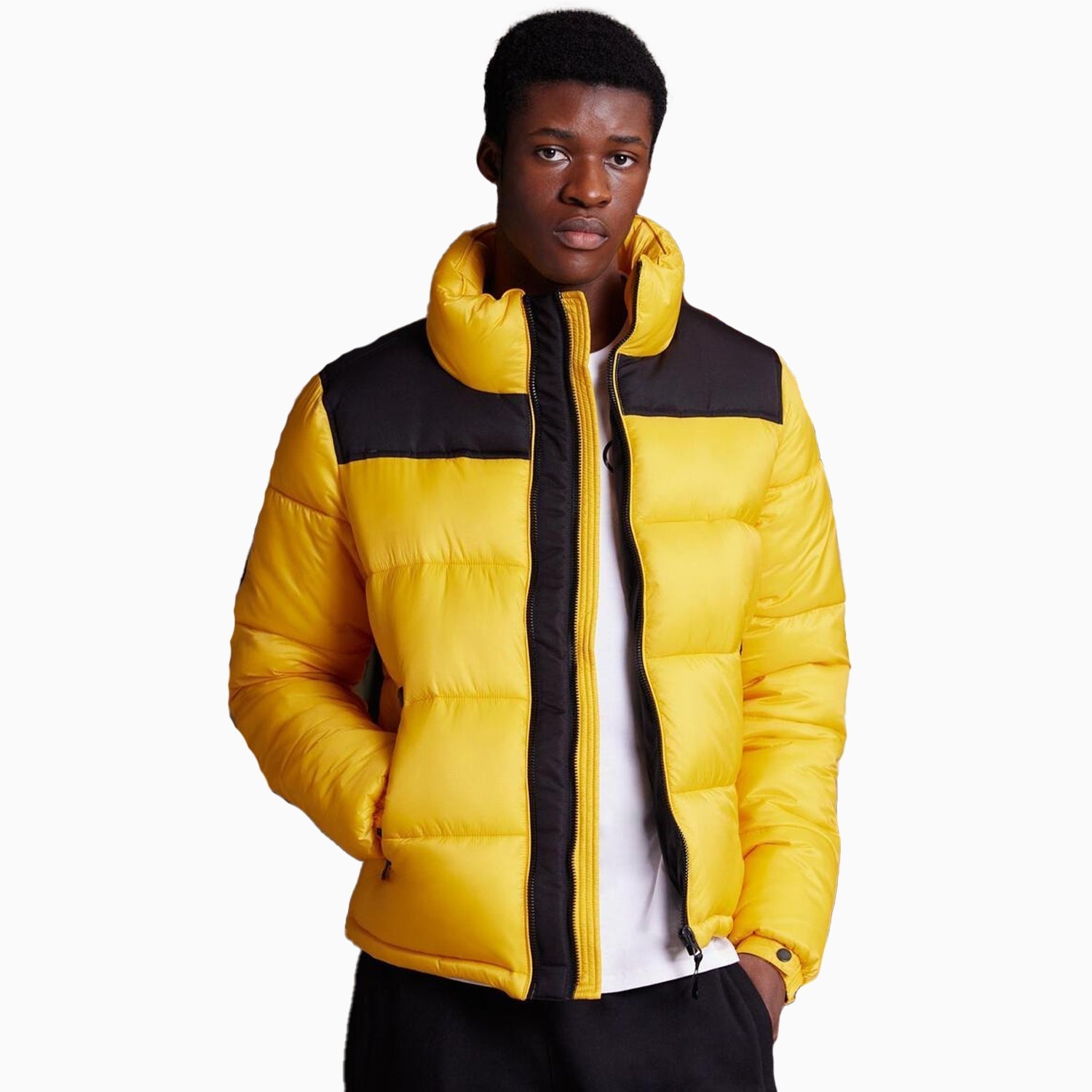 Superdry Men's Superdry Code Jacket - Color: Yellow - Tops and Bottoms USA -