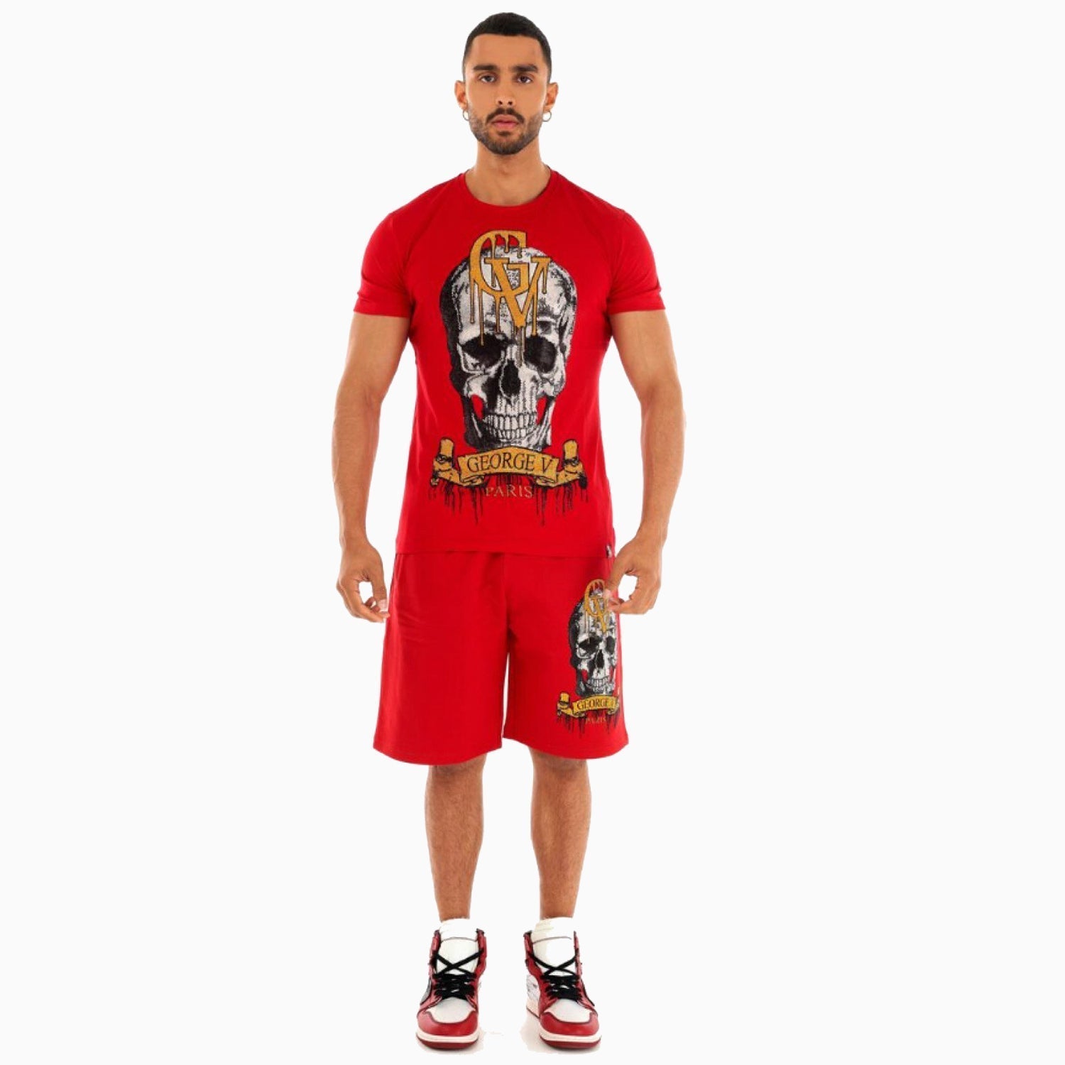 george-v-mens-logo-skull-outfit-gv2224-red-gv2249-red