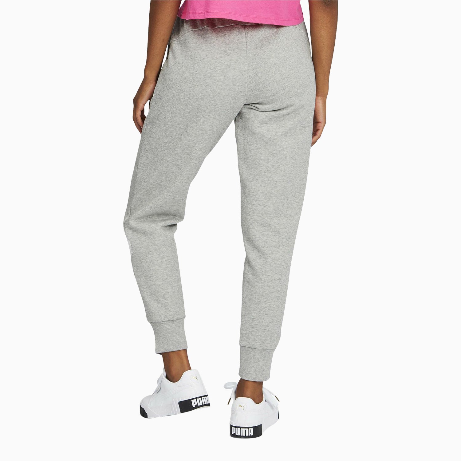 Puma Womens Essentials Sweatpants - Color: Grey, Black - Tops and Bottoms USA -