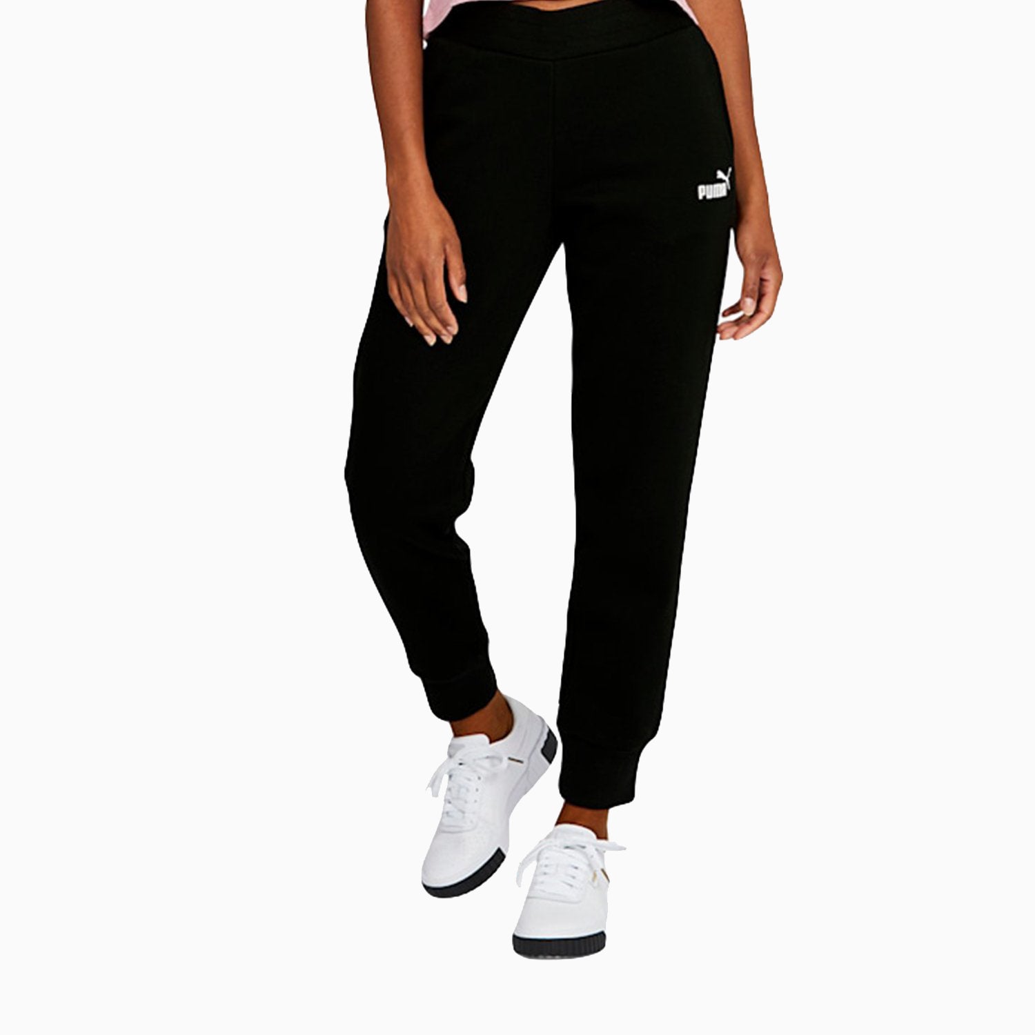 Puma Womens Essentials Sweatpants - Color: Black - Tops and Bottoms USA -