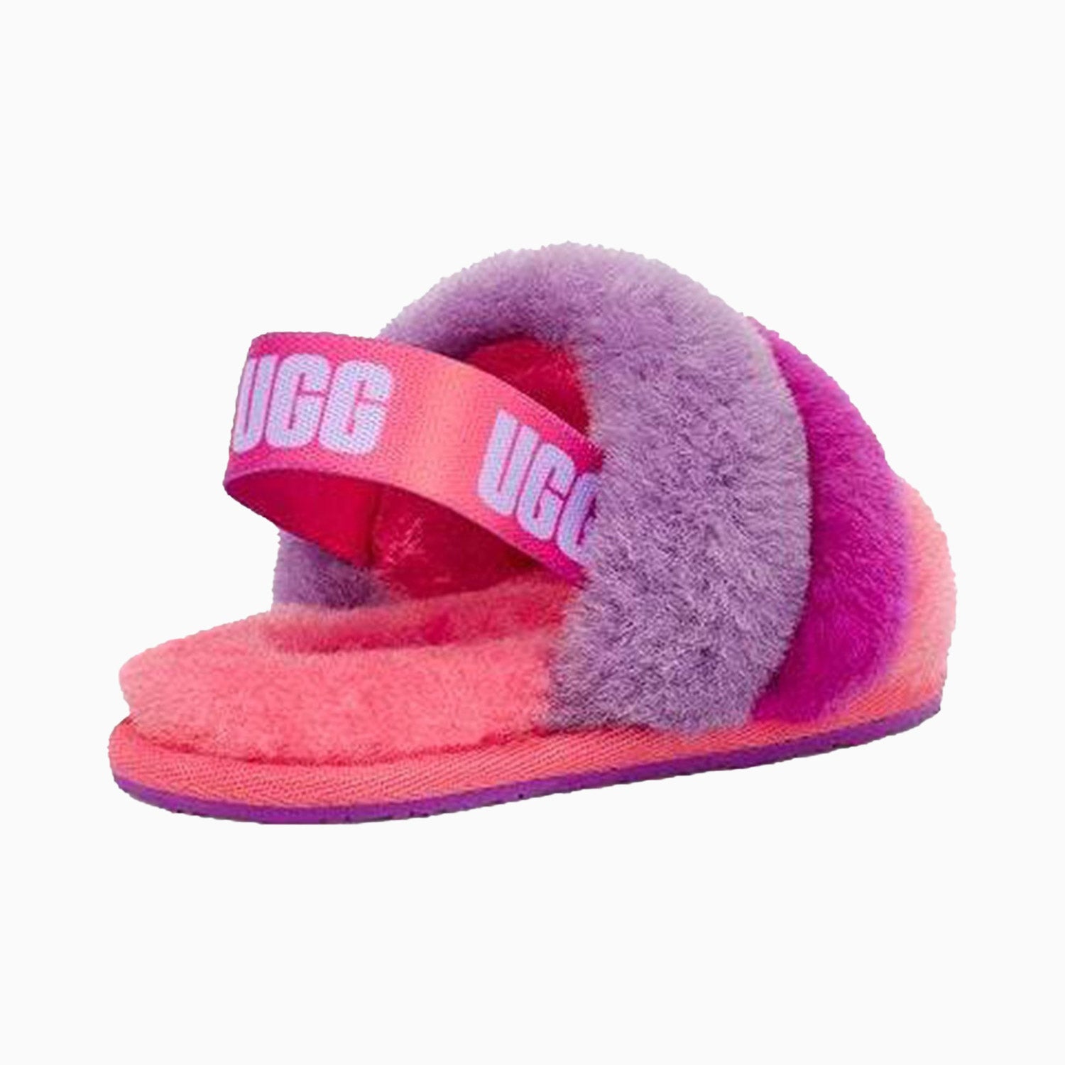 UGG | Kid's Fluff Yeah Poppy Slide Toddlers - Color: Rainbow - Tops and Bottoms USA -
