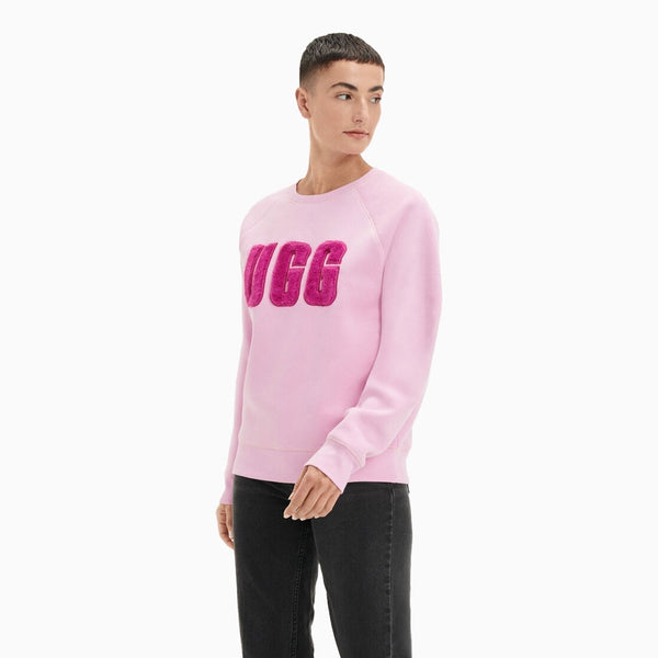 UGG Women's Madeline Fuzzy Logo Crew Neck Sweatshirt