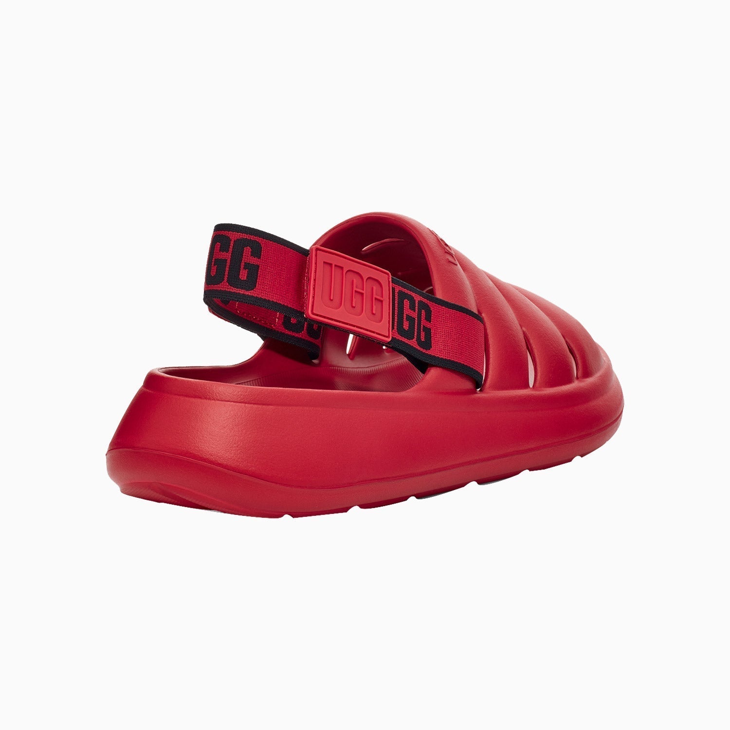 UGG Men's Sport Yeah Slide - Color: Samba Red, Black - Tops and Bottoms USA -