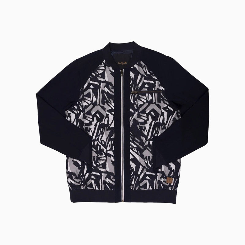 A. Tiziano Men's Sam Jacquard Woven Bomber Jacket