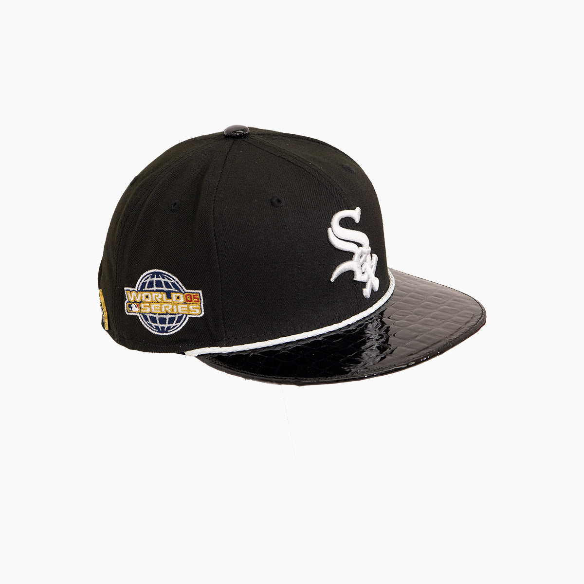 breyers-buck-50-chicago-white-sox-hat-with-leather-visor-breyers-tcwsh-black-wh