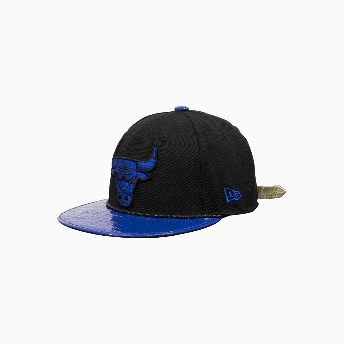 breyers-buck-50-chicago-bulls-hat-with-leather-visor-breyers-tcbh-black-blue