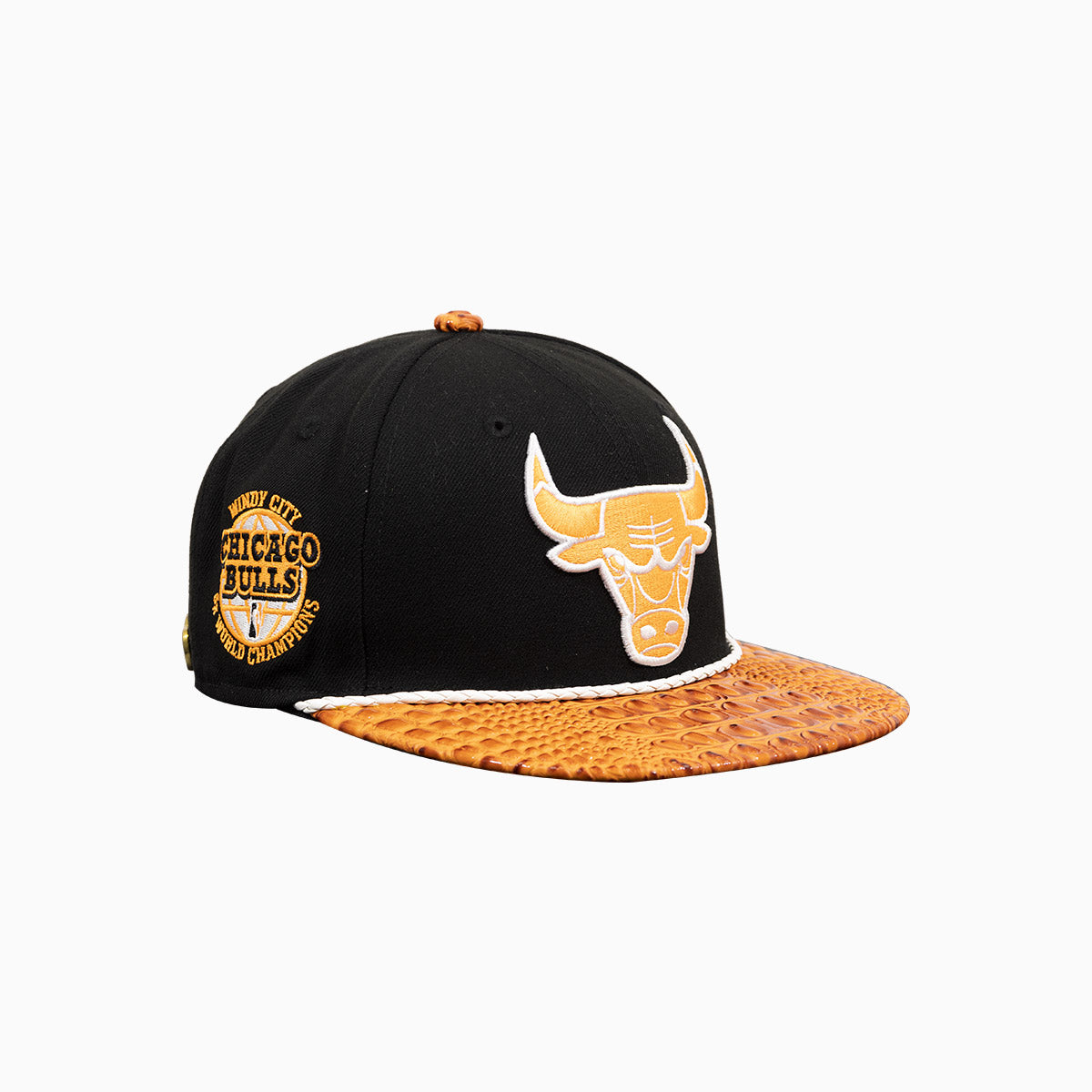breyers-buck-50-chicago-bulls-hat-with-leather-visor-breyers-tcbh-black-orange