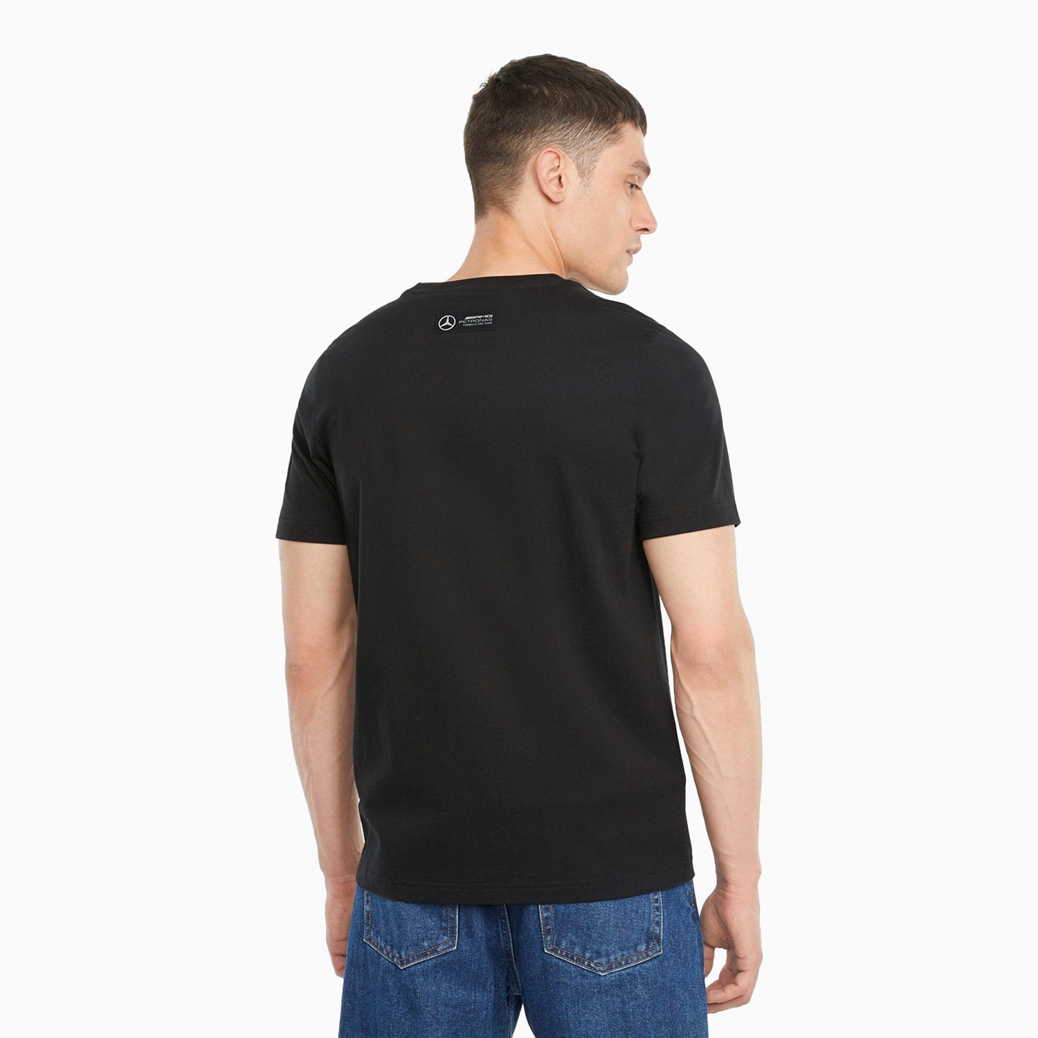 Puma Men's Mercedes F1 Street Vintage Graphic Shirt - Color: BLACK, BLUE - Tops and Bottoms USA -